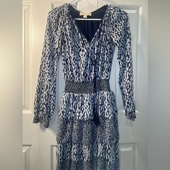 Michael Kors Black and White Bishop Sleeve Sundress - Picture 12 of 13